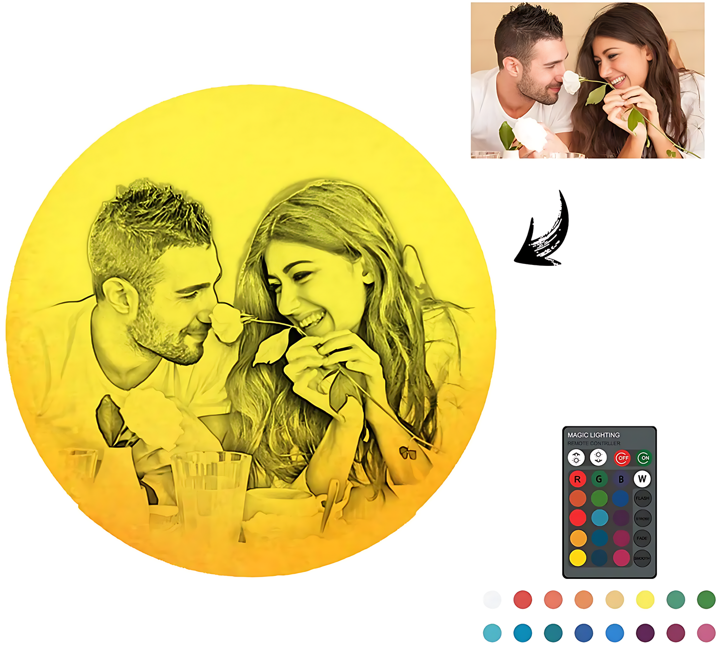 Gepersonaliseerde LoveMoon™ Lamp